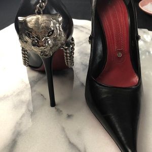 Gianmarco Lorenzi lion pump heels 39